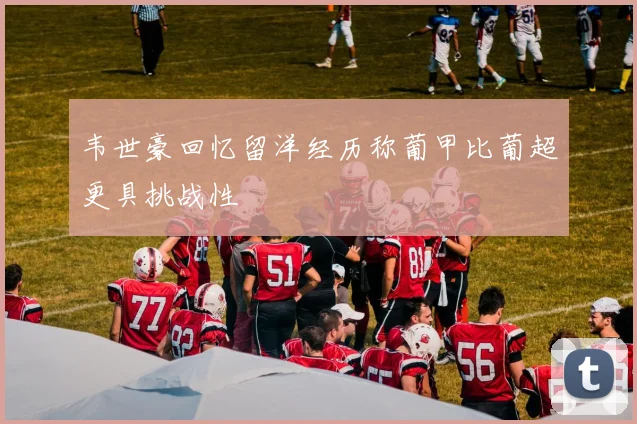 韦世豪回忆留洋经历称葡甲比葡超更具挑战性